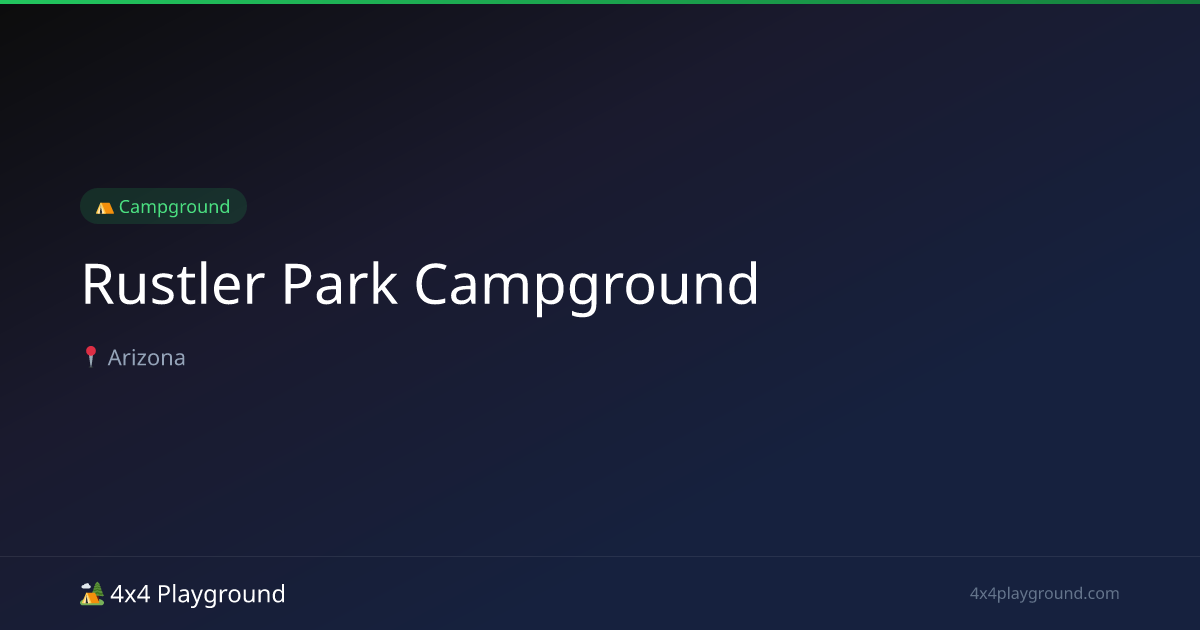 Rustler Park Campground Camping: Amenities, Price & Nearby Trails | 4x4 ...
